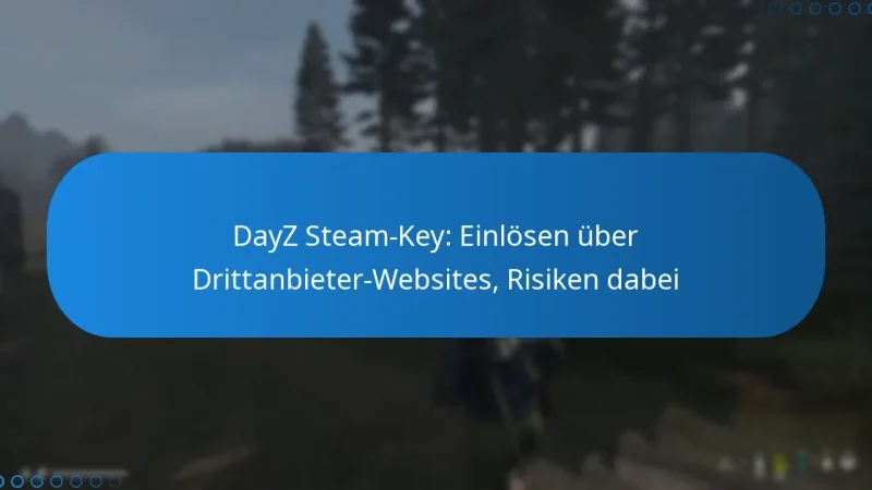 DayZ Steam-Key: Einlösen über Drittanbieter-Websites, Risiken dabei