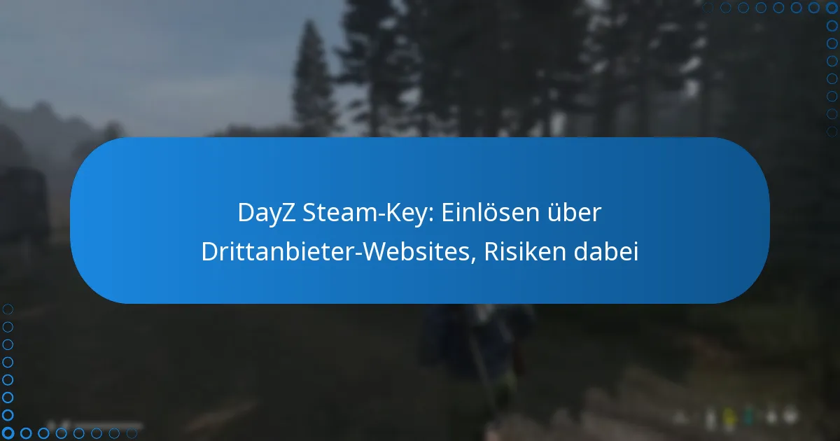 DayZ Steam-Key: Einlösen über Drittanbieter-Websites, Risiken dabei