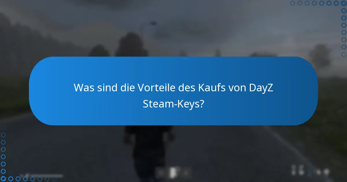 Was sind die Vorteile des Kaufs von DayZ Steam-Keys?